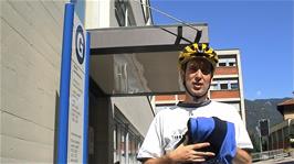 Michael leaves Bellinzona Hospital with instructions to go to a Pharmacy to get the antibiotic prescription he needs